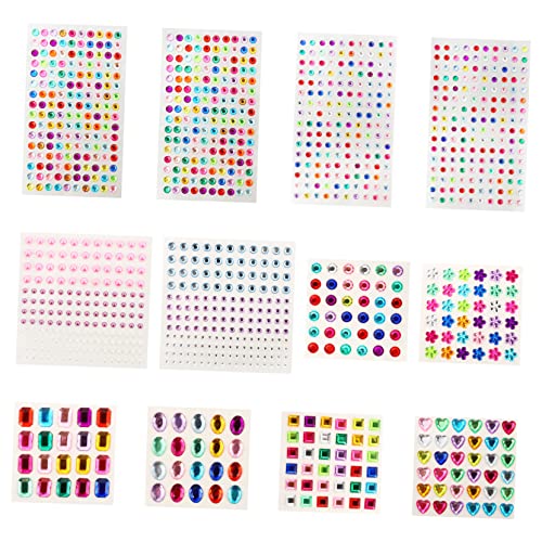 DECORNIJIA 12 Blatt Selbstklebende Bunte Strasssteine Nagel Art Dekoration Nail Rhinestone Aufkleber DIY Festival Schmuck Nails Sticker für Professionelle Maniküre und Persönlichen Gebrauch DECORNIJIA 12 Blatt Selbstklebende Bunte Strasssteine Nagel Art Dekoration Nail Rhinestone Aufkleber DIY Festival Schmuck Nails Sticker für Professionelle Maniküre und Persönlichen Gebrauch von DECORNIJIA