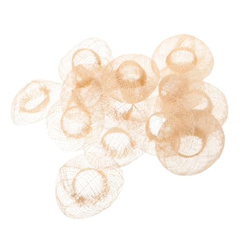 DECORNIJIA 12 Stück Miniatur Strohhüte Handgefertigt Imitation Stroh Kleine Puppenhüte Für DIY Schmuck Zubehör Puppenhaus Dekoration von DECORNIJIA
