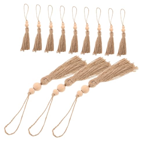 DECORNIJIA 12 Stück Teiliges Boho Holzperlen Quasten aus Juteseil Handgefertigte Rustikale Wanddekoration Vielseitig für DIY Heimdeko Tischarrangements Party und Hochzeitsakzente DECORNIJIA 12 Stück Teiliges Boho Holzperlen Quasten aus Juteseil Handgefertigte Rustikale Wanddekoration Vielseitig für DIY Heimdeko Tischarrangements Party und Hochzeitsakzente von DECORNIJIA