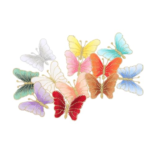 DECORNIJIA 12 Stück Teiliges Dekorative Schmetterlinge Aufnäher Bestickte Applikationen für Kleidung Taschen und DIY Projekte Zufällige Farben Hochwertige Handwerkskunst Zufällige Farbe DECORNIJIA 12 Stück Teiliges Dekorative Schmetterlinge Aufnäher Bestickte Applikationen für Kleidung Taschen und DIY Projekte Zufällige Farben Hochwertige Handwerkskunst Zufällige Farbe von DECORNIJIA