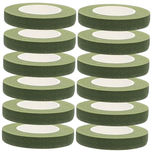 DECORNIJIA 12 Stück Teiliges Floristen-klebeband Yards Flexibles Selbstklebendes Blumenstiel-wickelband für Blumensträuße Corsagen Hochzeiten und Diy-blumenarrangements Vielseitiges von DECORNIJIA