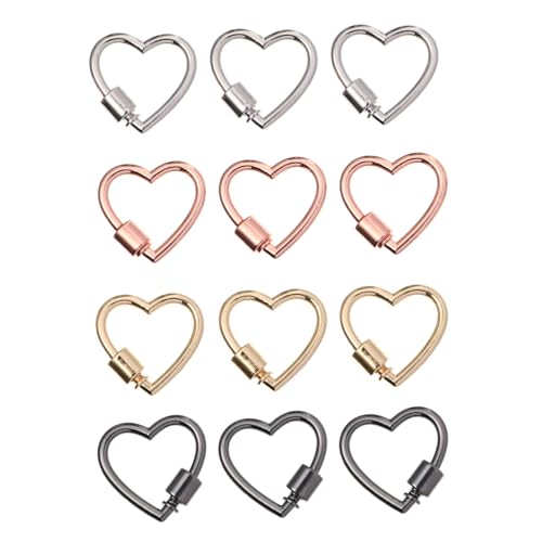 DECORNIJIA 12 Stück Teiliges Herzform DIY Schlüsselanhänger aus Langlebigem Legierungs Material Stabile Verbindung für Taschen Schmuck und Bekleidungszubehör Vielseitig Einsetzbar Gold Weiß DECORNIJIA 12 Stück Teiliges Herzform DIY Schlüsselanhänger aus Langlebigem Legierungs Material Stabile Verbindung für Taschen Schmuck und Bekleidungszubehör Vielseitig Einsetzbar Gold Weiß von DECORNIJIA