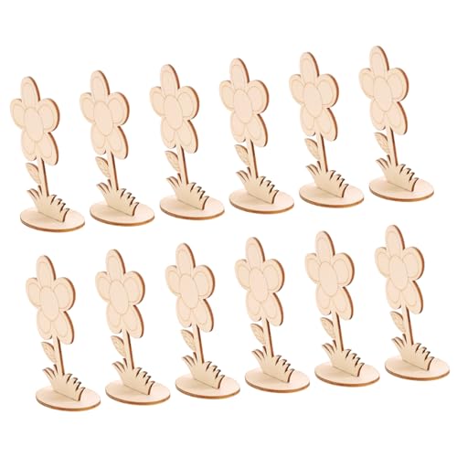 DECORNIJIA 12 Stück Teiliges Holzblumen Bastelset zum Bemalen Leichte Stabile Holzblüten für DIY Kreativprojekte Klassische Blumendesigns für Wohn Büro und Hochzeitsdekorationen von Fantasie DECORNIJIA 12 Stück Teiliges Holzblumen Bastelset zum Bemalen Leichte Stabile Holzblüten für DIY Kreativprojekte Klassische Blumendesigns für Wohn Büro und Hochzeitsdekorationen von Fantasie von DECORNIJIA