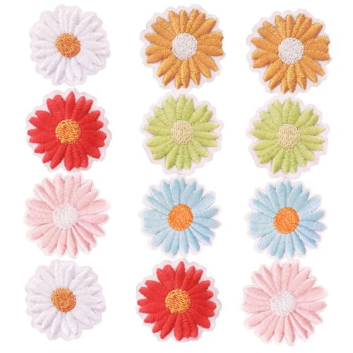 DECORNIJIA 12 Stück Teiliges Selbstklebende Blumen Stoffaufnäher Bestickte Blumen Patches für DIY Kleidung Reparatur und Basteln Hautfreundlich Vielseitig für Jacken Taschen Hüte DECORNIJIA 12 Stück Teiliges Selbstklebende Blumen Stoffaufnäher Bestickte Blumen Patches für DIY Kleidung Reparatur und Basteln Hautfreundlich Vielseitig für Jacken Taschen Hüte von DECORNIJIA