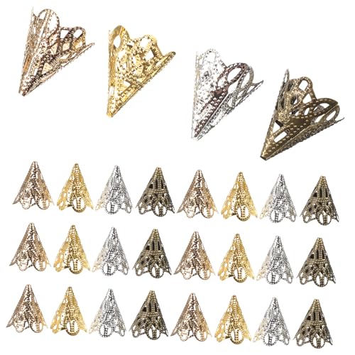 DECORNIJIA 120 Stück Blumenförmige Perlenkappen DIY Schmuckzubehör Silber Antikbronze Gold und Gold Leichte Langlebige Metallperlenkappen für Armbänder und Ohrringe DECORNIJIA 120 Stück Blumenförmige Perlenkappen DIY Schmuckzubehör Silber Antikbronze Gold und Gold Leichte Langlebige Metallperlenkappen für Armbänder und Ohrringe von DECORNIJIA