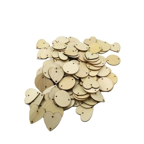 DECORNIJIA 120 Stück Teiliges DIY Holzscheiben Doppel Runde Herzförmige Holzherzen zum Basteln Scrapbooking Hochzeit Deko Beschriftbar Naturbelassen Leicht und Langlebig DECORNIJIA 120 Stück Teiliges DIY Holzscheiben Doppel Runde Herzförmige Holzherzen zum Basteln Scrapbooking Hochzeit Deko Beschriftbar Naturbelassen Leicht und Langlebig von DECORNIJIA