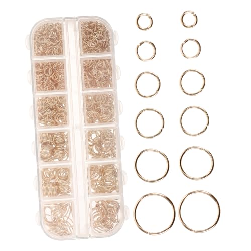 DECORNIJIA 1200 Stück Metall Biegeringe für Schmuckherstellung Vielseitige Verbindungselemente für DIY Armbänder und Kreative Projekte Robustes Eisenmaterial für Bastelarbeiten von DECORNIJIA