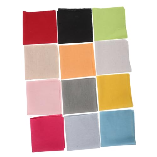 DECORNIJIA 12Blatt Teiliges Leinen Stickstoffset Bunte Quadratische Stickstoffe Langlebiges Baumwoll Leinen Material Vielseitige Farbpalette für DIY Handarbeitsprojekte und Kleidungsstücke DECORNIJIA 12Blatt Teiliges Leinen Stickstoffset Bunte Quadratische Stickstoffe Langlebiges Baumwoll Leinen Material Vielseitige Farbpalette für DIY Handarbeitsprojekte und Kleidungsstücke von DECORNIJIA