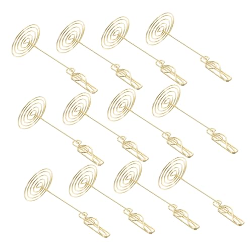 DECORNIJIA 12Stücke Tischnummernhalter mit Musiknoten Kreative Kartenklammern für Schreibtisch Dekorative Halter für Hochzeiten Partys Fotos Memos Stabil Platzsparend von DECORNIJIA