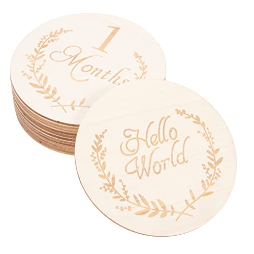 DECORNIJIA 13 Stück bedruckte Holzscheiben Meilenstein Anzeichen für Babymonate Babykarte Babyartikel Geburtstag fotokarten fotozubehör -Fotoprops Wachstumskarten Partyzubehör DECORNIJIA 13 Stück bedruckte Holzscheiben Meilenstein Anzeichen für Babymonate Babykarte Babyartikel Geburtstag fotokarten fotozubehör -Fotoprops Wachstumskarten Partyzubehör von DECORNIJIA