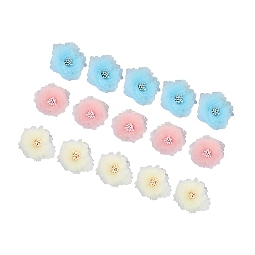 DECORNIJIA 15 Stück DIY Stoffblumen Teiliges Zubehör für Kreative Dekorationen Blau und Beige für Kleidung Taschen und Bastelprojekte Langlebig und Ansprechend DECORNIJIA 15 Stück DIY Stoffblumen Teiliges Zubehör für Kreative Dekorationen Blau und Beige für Kleidung Taschen und Bastelprojekte Langlebig und Ansprechend von DECORNIJIA