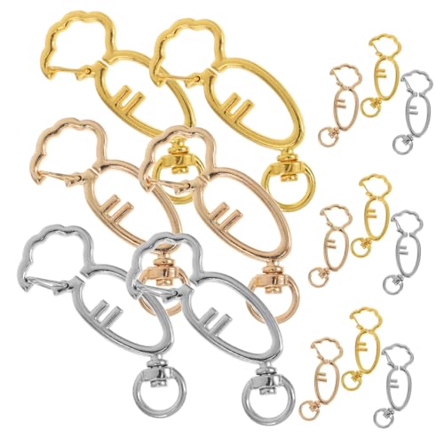 DECORNIJIA 15 Stück Karotten Schlüsselanhänger Karottenhaken Karottenform Schlüsselanhänger Clip Schlüsselschnalle Karotten Schlüsselring Süßer Karabinerhaken Karabinerhaken von DECORNIJIA