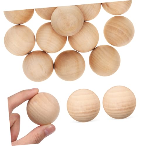 DECORNIJIA 15 Stück Teiliges Dekorative Massive Holzkugeln Glatt Polierte Holzsphären für Bastelprojekte DIY Deko Handwerk Vielseitig Verwendbar Langlebige Holzstücke DECORNIJIA 15 Stück Teiliges Dekorative Massive Holzkugeln Glatt Polierte Holzsphären für Bastelprojekte DIY Deko Handwerk Vielseitig Verwendbar Langlebige Holzstücke von DECORNIJIA