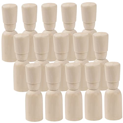 DECORNIJIA 15 Stück Teiliges Holz Peg Doll Unbemalt DIY Bastelfiguren für Natürliche Holzpuppen zum Bemalen und Gestalten Kreative Holzfiguren für Kinderzimmer Dekoration und Bastelprojekte DECORNIJIA 15 Stück Teiliges Holz Peg Doll Unbemalt DIY Bastelfiguren für Natürliche Holzpuppen zum Bemalen und Gestalten Kreative Holzfiguren für Kinderzimmer Dekoration und Bastelprojekte von DECORNIJIA