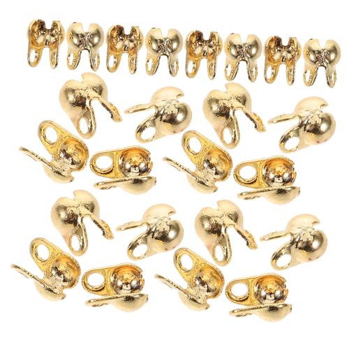 DECORNIJIA 150 Stück Crimpperlen Metall für Schmuckherstellung Robuste Endkappen für Armbänder und Knotenabdeckungen Zubehör für Diy Schmuckgestaltung von DECORNIJIA