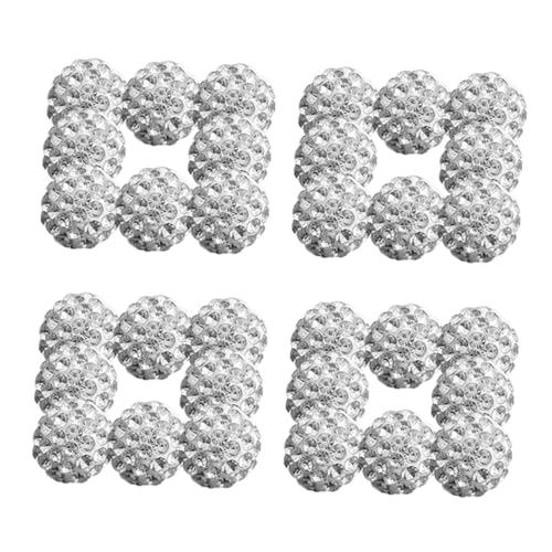 DECORNIJIA 150 Stück Facettierte Wasser diamant perlen für Schmuckherstellung Lose Polymer Clay Spacer Perlen Leicht Glänzend Langlebig für DIY Armbänder Halsketten Ohrschmuck von DECORNIJIA