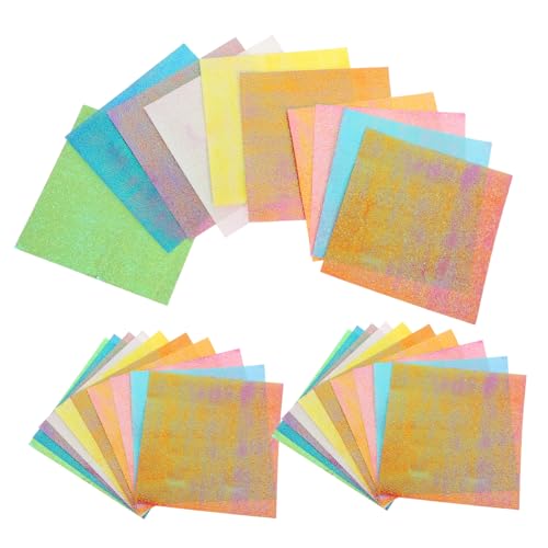 DECORNIJIA 150 Stück Origami Papier Quadratisch Farben Schimmerndes Irisierendes Bastelpapier Glitzer Faltblätter für Diy Dekoration Scrapbooking Kunstprojekte Erwachsene DECORNIJIA 150 Stück Origami Papier Quadratisch Farben Schimmerndes Irisierendes Bastelpapier Glitzer Faltblätter für Diy Dekoration Scrapbooking Kunstprojekte Erwachsene von DECORNIJIA