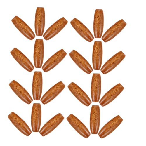 DECORNIJIA 150 Stück Oval Holzperlen aus Natürlichem Ahornholz mit Ø Vielseitige Spacer Perlen zum Auffädeln für DIY Schmuck Türvorhänge Taschen und Bastelprojekte von DECORNIJIA