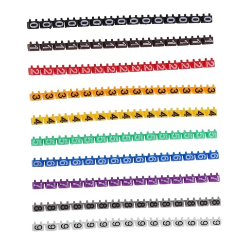 DECORNIJIA 150 Stück Teiliges Clip Bunte Kunststoff Kabelmarkierer Nummerierung Langlebige Kabelkennzeichnung für Mm² Leitungen mit Wiederverwendbar und Einfach Anzubringen DECORNIJIA 150 Stück Teiliges Clip Bunte Kunststoff Kabelmarkierer Nummerierung Langlebige Kabelkennzeichnung für Mm² Leitungen mit Wiederverwendbar und Einfach Anzubringen von DECORNIJIA