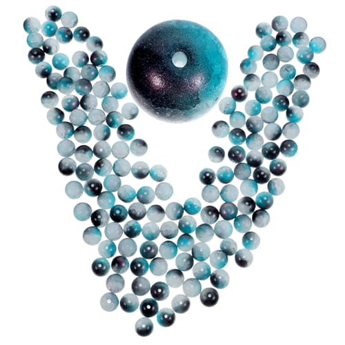 DECORNIJIA 150 Stück Teiliges Glasperlen Blau Schwarz Bunte Spacer Perlen für Schmuckherstellung DIY Armbänder Halsketten Bastelperlen für Kreative Handwerksprojekte und Dekoration von DECORNIJIA