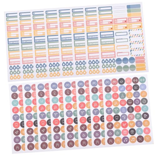 DECORNIJIA 16 Blatt Teiliges Bunte Haftnotizen Sticker für Planer und Kalender Selbstklebende DIY Scrapbook Aufkleber Papiermaterial Vielseitig für Notizbuch Tagebuch Grußkarten DECORNIJIA 16 Blatt Teiliges Bunte Haftnotizen Sticker für Planer und Kalender Selbstklebende DIY Scrapbook Aufkleber Papiermaterial Vielseitig für Notizbuch Tagebuch Grußkarten von DECORNIJIA
