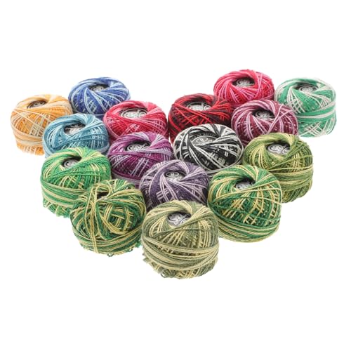 DECORNIJIA 16 Rollen Teiliges Stickgarn Set Baumwollfaden Kreuzstich Stickerei Garn DIY Handwerk für Anfänger und Langlebig und Farbenfroh DECORNIJIA 16 Rollen Teiliges Stickgarn Set Baumwollfaden Kreuzstich Stickerei Garn DIY Handwerk für Anfänger und Langlebig und Farbenfroh von DECORNIJIA