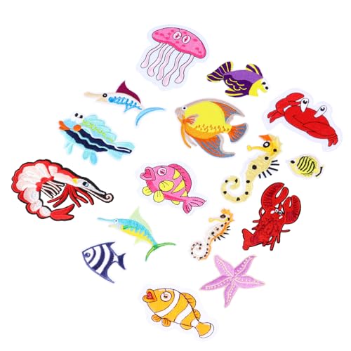DECORNIJIA 16 Stück Teiliges Bügelfähiger Aufnäher mit Motiven Bestickte Patch Sticker aus Weichem Einfaches Anbringen durch Bügeln oder Nähen zum Reparieren und Verzieren von Kleidung Jeans DECORNIJIA 16 Stück Teiliges Bügelfähiger Aufnäher mit Motiven Bestickte Patch Sticker aus Weichem Einfaches Anbringen durch Bügeln oder Nähen zum Reparieren und Verzieren von Kleidung Jeans von DECORNIJIA