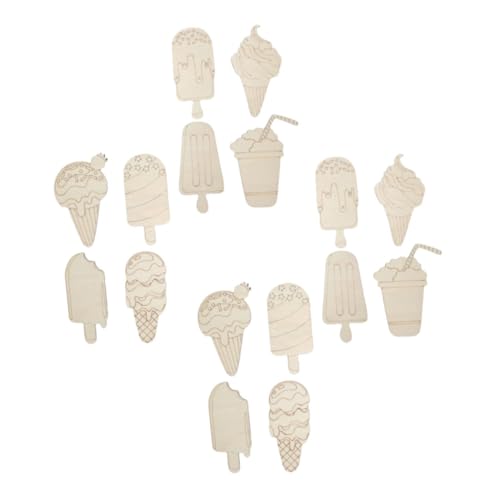 DECORNIJIA 16 Stück Teiliges Holz Eisformen Unbemalt Robust für DIY Sommerkunst Malprojekte Kreative Basteldekoration DECORNIJIA 16 Stück Teiliges Holz Eisformen Unbemalt Robust für DIY Sommerkunst Malprojekte Kreative Basteldekoration von DECORNIJIA