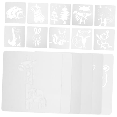 DECORNIJIA 16 Stück Teiliges Schablonen aus Langlebigem Pet Niedliche Tiermotive Wiederverwendbar Waschbar für DIY Bastelprojekte Scrapbooking Grußkarten und Kreative Malhilfen DECORNIJIA 16 Stück Teiliges Schablonen aus Langlebigem Pet Niedliche Tiermotive Wiederverwendbar Waschbar für DIY Bastelprojekte Scrapbooking Grußkarten und Kreative Malhilfen von DECORNIJIA