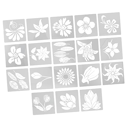 DECORNIJIA 18 Stück Teiliges Wiederverwendbare Schablonen für Blumenmalerei Diy Bastelvorlagen für Projekte für Wandgestaltung und Bastelarbeiten für Hobbykünstler DECORNIJIA 18 Stück Teiliges Wiederverwendbare Schablonen für Blumenmalerei Diy Bastelvorlagen für Projekte für Wandgestaltung und Bastelarbeiten für Hobbykünstler von DECORNIJIA