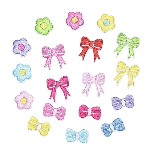 DECORNIJIA 18Stücke DIY Cartoon Patches Teiliges Selbstklebende Bügelbilder für Kleidung Gestickte Applikationen zur Dekoration und Reparatur für Kindergeburtstage von DECORNIJIA