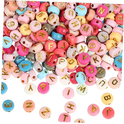 DECORNIJIA 1Packung Acryl Alphabetperlen DIY Buchstabenperlen für Armbänder und Schmuckherstellung Langlebige und Farbechte Perlen für Basteln von DECORNIJIA