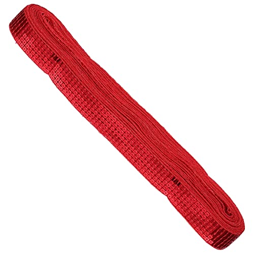 DECORNIJIA 1Rolle Funkelndes Paillettenband Reihiges Rotes DIY Kleidungszubehör für Kostüme Yards Sicher und Langlebig für Hochzeiten und Feiertagsdekoration DECORNIJIA 1Rolle Funkelndes Paillettenband Reihiges Rotes DIY Kleidungszubehör für Kostüme Yards Sicher und Langlebig für Hochzeiten und Feiertagsdekoration von DECORNIJIA