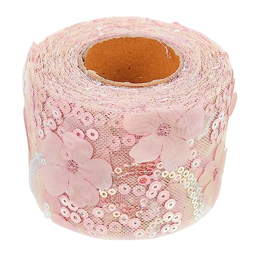 DECORNIJIA 1Rolle Haarschmuck DIY Band mit Pailletten Zartes Gurtband für Bastelprojekte für Hochzeiten und Geschenkverpackungen von DECORNIJIA