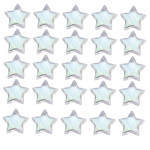 DECORNIJIA 1Satz Acrylperlen DIY Bastelperlen Sternform Transparente Perlen mit Ab Beschichtung für Schmuckherstellung und Bastelprojekte für Armbänder von DECORNIJIA