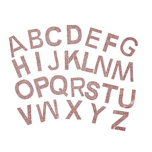 DECORNIJIA 1Satz Bügeleisen Applique Patches Alphabet Strass Aufnäher für DIY Kleidung Jeans Taschen zum Reparieren und Dekorieren DECORNIJIA 1Satz Bügeleisen Applique Patches Alphabet Strass Aufnäher für DIY Kleidung Jeans Taschen zum Reparieren und Dekorieren von DECORNIJIA