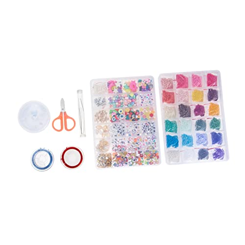 DECORNIJIA 1Satz Glaslose Perlen DIY Schmuckzubehör Spacer Perlen für Armbänder und Bastelarbeiten für Schmuckherstellung und Designs von DECORNIJIA