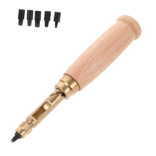 DECORNIJIA 1Satz Leder Lochstanzer Lochschneider für Gürtel Schuhe Taschen Einstellbare Hohl Punch für Lederhandwerk und DIY Projekte von DECORNIJIA