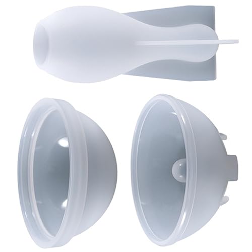 DECORNIJIA 1Satz Silikon Bowling Gussform DIY Epoxidharz Formen für Bowling Accessoires Leicht Tragbar für Anfänger und Profis Glitzer und Blumenverzierungen von DECORNIJIA