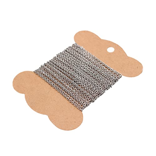 DECORNIJIA 1Stück DIY Halskette Kreuzkette für Schmuckherstellung Vernickelt Einfach zu Verwenden Lagern für Handwerksprojekte von DECORNIJIA