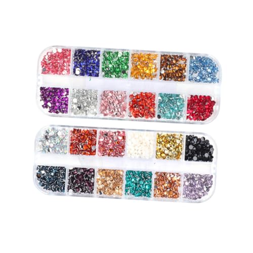 DECORNIJIA 2 Boxen Boxen Bunte Resin Nail Studs Nagelkunst Dekoration DIY Maniküre Schmuck Langlebig Glänzend Einfache Anwendung für Anfänger und Profis Nagelschmuck Gelnägel Charms Perlen DECORNIJIA 2 Boxen Boxen Bunte Resin Nail Studs Nagelkunst Dekoration DIY Maniküre Schmuck Langlebig Glänzend Einfache Anwendung für Anfänger und Profis Nagelschmuck Gelnägel Charms Perlen von DECORNIJIA