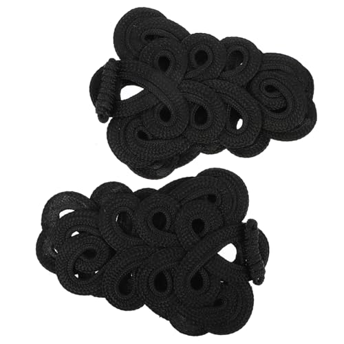 DECORNIJIA 2 Paare Ancient Costume Coat Buckles Klassische Chinesische Knöpfe für Han Suit Cheongsam Kleidung Verschluss Dekoration Langlebig Atmungsaktiv von DECORNIJIA