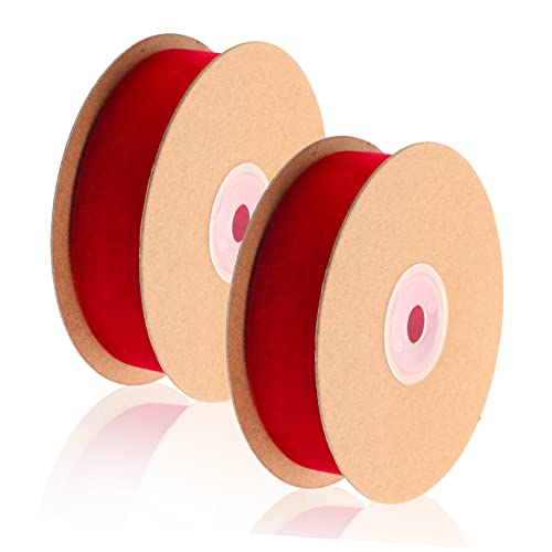 DECORNIJIA 2 Rollen Geschenkbänder Bögen Braut- Stoff düster Schleife ribbon bandfeile party dekoration Babydusche schnürsenkel für schuhe DIY Bastelband Blumenstrauß liefert Nylon rot DECORNIJIA 2 Rollen Geschenkbänder Bögen Braut- Stoff düster Schleife ribbon bandfeile party dekoration Babydusche schnürsenkel für schuhe DIY Bastelband Blumenstrauß liefert Nylon rot von DECORNIJIA