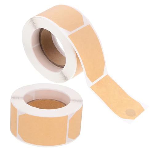 DECORNIJIA 2 Rollen Natürliche Blanko Klebeetiketten aus Kraftpapier Selbstklebende Beschreibbare Aufkleber Tabs für Vielseitige Kennzeichnung im Haushalt und Büro Rückstände DECORNIJIA 2 Rollen Natürliche Blanko Klebeetiketten aus Kraftpapier Selbstklebende Beschreibbare Aufkleber Tabs für Vielseitige Kennzeichnung im Haushalt und Büro Rückstände von DECORNIJIA