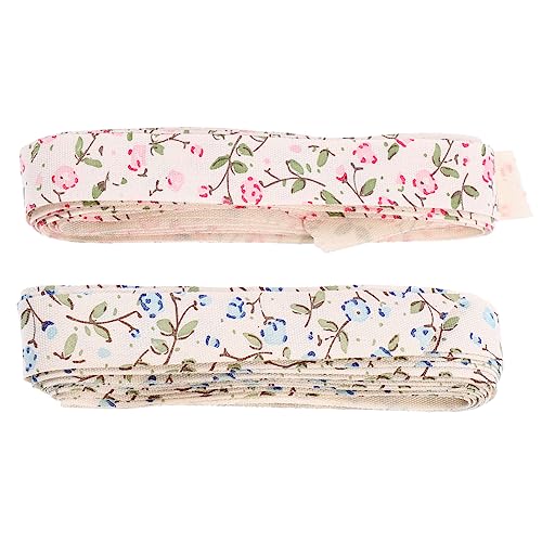 DECORNIJIA 2 Rollen Satinband Mit Blumenmuster Geschenkbänder Baumwollband Verpackungsband Hochzeitsband Mit Draht Stoff DECORNIJIA 2 Rollen Satinband Mit Blumenmuster Geschenkbänder Baumwollband Verpackungsband Hochzeitsband Mit Draht Stoff von DECORNIJIA