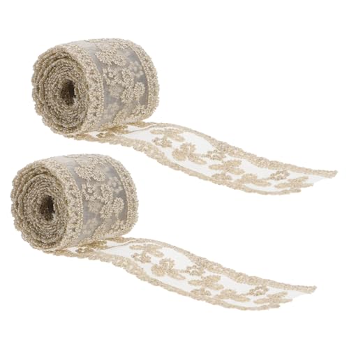 DECORNIJIA 2 STÜCK Breites Besticktes Schleifenband in Beige Weiches DIY Bastelband für Kopfschmuck Geschenkverpackung Nähen und Handarbeiten Waschbar Glatt und Knitterarm Vielseitiges DECORNIJIA 2 STÜCK Breites Besticktes Schleifenband in Beige Weiches DIY Bastelband für Kopfschmuck Geschenkverpackung Nähen und Handarbeiten Waschbar Glatt und Knitterarm Vielseitiges von DECORNIJIA