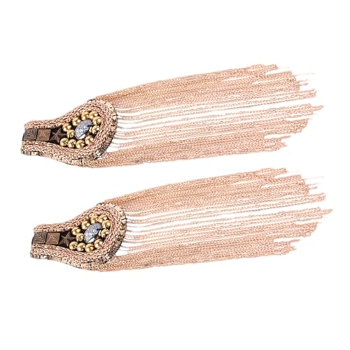 DECORNIJIA 2 STÜCK Goldene Quasten Epauletten Schulterklappen mit Fransen Dekorative Abzeichen für Schuhe und Hüte Stilvolles Accessoire für Damen und Herren Kostüme Vielseitig Einsetzbar DECORNIJIA 2 STÜCK Goldene Quasten Epauletten Schulterklappen mit Fransen Dekorative Abzeichen für Schuhe und Hüte Stilvolles Accessoire für Damen und Herren Kostüme Vielseitig Einsetzbar von DECORNIJIA