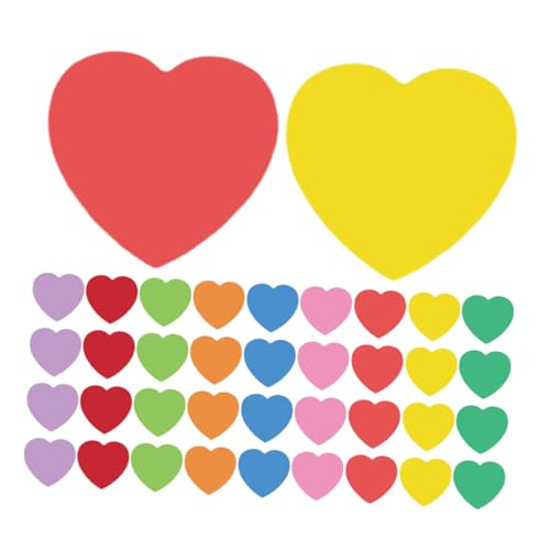 DECORNIJIA 2 Sätze Herzförmige Papier Formen Farben Recycelbare Herz Cutouts für Valentinstag Diy Basteln Klassenzimmer Dekoration und Partygestaltung DECORNIJIA 2 Sätze Herzförmige Papier Formen Farben Recycelbare Herz Cutouts für Valentinstag Diy Basteln Klassenzimmer Dekoration und Partygestaltung von DECORNIJIA