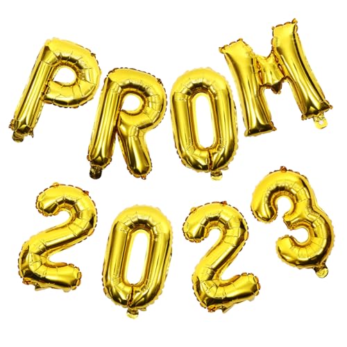 DECORNIJIA 2 Sätze Prom Aluminiumfolie Ballons Abschlussfeier Deko Goldene Graduation Party Luftballons Große Abschlussdekoration für Innen und Außen Leichte und Sichere Partydekoration DECORNIJIA 2 Sätze Prom Aluminiumfolie Ballons Abschlussfeier Deko Goldene Graduation Party Luftballons Große Abschlussdekoration für Innen und Außen Leichte und Sichere Partydekoration von DECORNIJIA