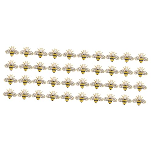 DECORNIJIA 2 Sätze Teiliges Bienenform Nagel Charms Nagelkunst Dekoration Aus Legierung Für Diy Nail Art Für Maniküre Und Kreative Projekte 20 Stück * 2 von DECORNIJIA